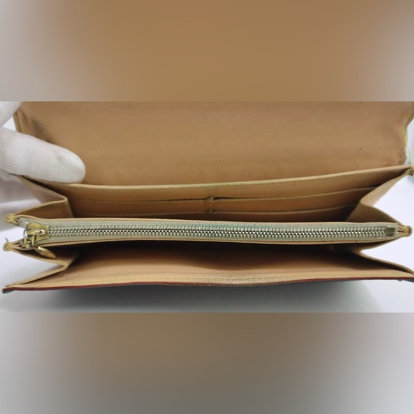 Louis-Vuitton Long Wallet Black Multicolor Porte Monet Monogram Authentic USED - Picture 12 of 14